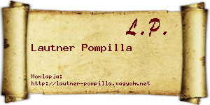 Lautner Pompilla névjegykártya
